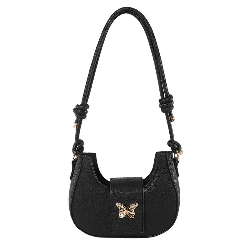 Женская сумка через плечо Tide of Personality, нишевый дизайн, иностранная бабочка, популярная, монохромная, новая