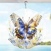 Colorful Butterfly Flower Metal Wind Chime for Outdoor Garden Patio Balcony Decoration No Battery Needed Durable Indoor Outdoor Decor