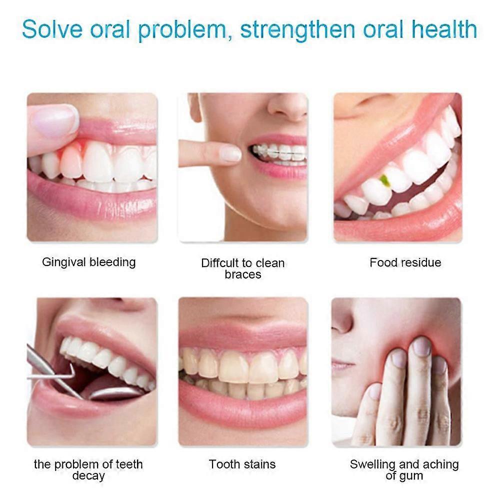 Cordless Water Dental Flosser, Rechargeable High-Pressure Oral Irrigator with Multiple Flossing Modes for Effective Braces & Bridges Care