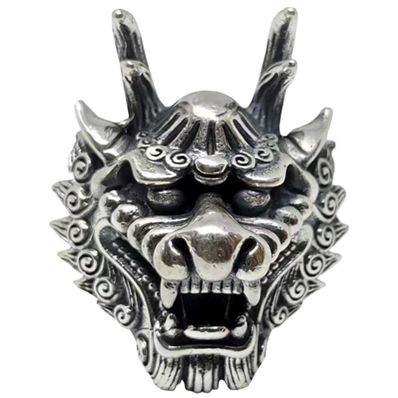 Кольцо с драконом и рисунком дракона, креативное ретро, уникальное и модное кольцо с драконом