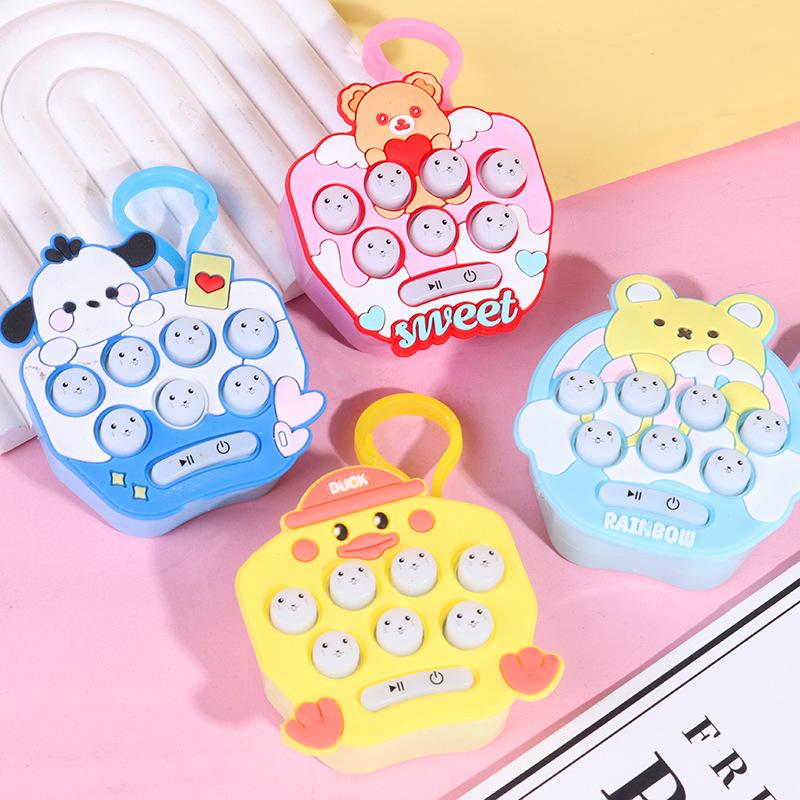 1 шт. мультяшная милая портативная игра-головоломка «Ударь крота», детская игровая машина, антистресс-артефакт, мини-маленькая игрушка