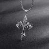 Stainless Steel Cross Clavicle Chains Cross Cross Choker Pendant Cross Necklaces  Performance Props