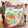 The Fungies 2D Flat Pattern Flannel Blanket High quality All Seasons Warmth and Comfort Perfect for Christmas Gifts.MMT0918598