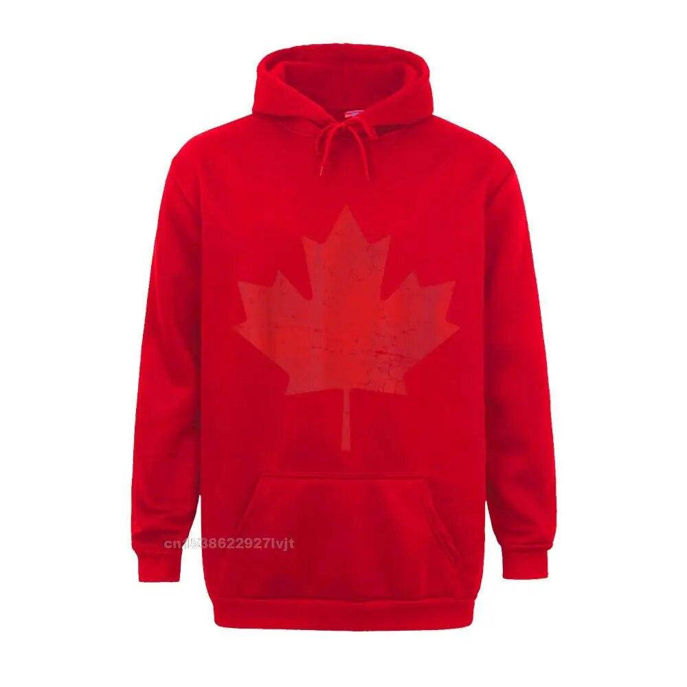 Кленовый лист Флаг Канады Толстовка Хип-Хоп Унисекс Толстовка Повседневные Топы Толстовка Хлопок Удобные Толстовки Харадзюку Унисекс Толстовка