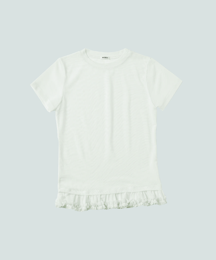 BOCBOK Half-Sleeve Princess Tee - White