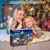 HOGOKIDS Космические американские горки Конструктор-888 деталей Набор для сборки включает подъемную платформу, спутники, ракету Сборный парк