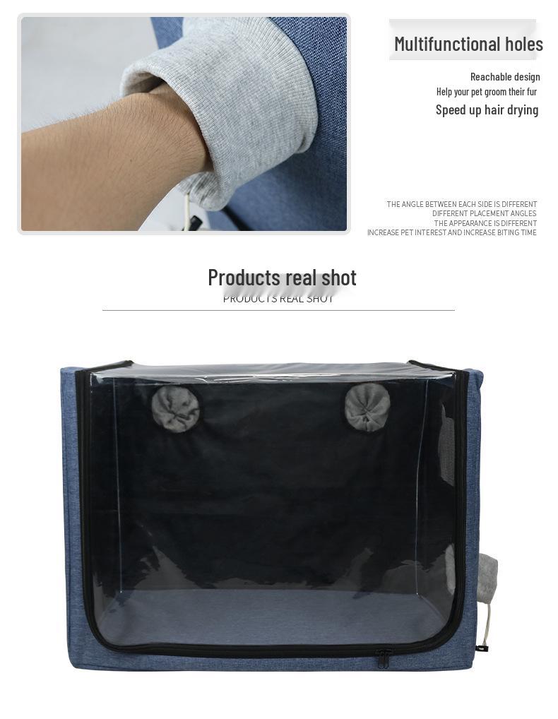 Складная коробка-атомайзер для купания и сушки питомцев для кошек и собак