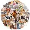 50 Zoo Series Stickers, Small And Medium Class Happy Amusement Park Children'S Educational Game Toy Stickers