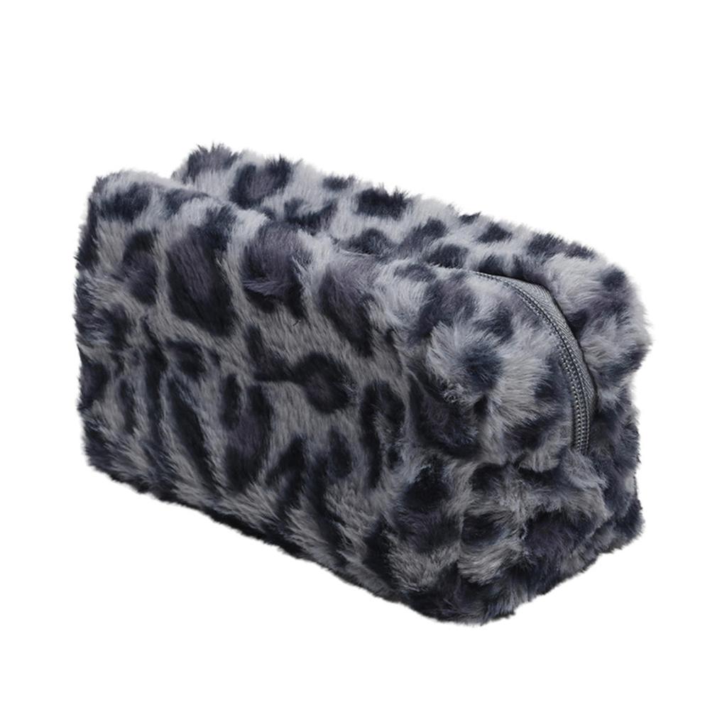 Leopard Makeup Bags for Women Soft Travel Cosmetic Bag Organizer Case Lady Girls Make Up Case Necessaries Handbags Case