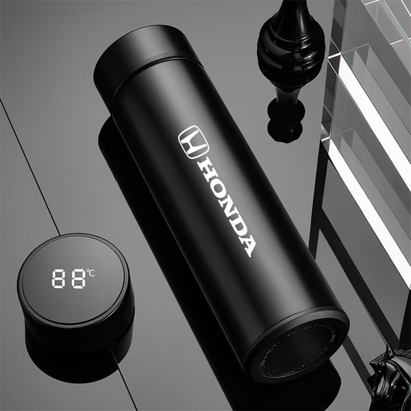 Car Accessories Thermos Bottle Temperature Display Insulated Cup For Honda Civic Fit Jazz Accord Pilot CRV Odyssey Passport City XL7