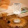 The 1PC Tri-color USB Plug Adjusts The Romantic Diamond Ambience 0f The Bedroom Desktop Decor Crystal Lamp