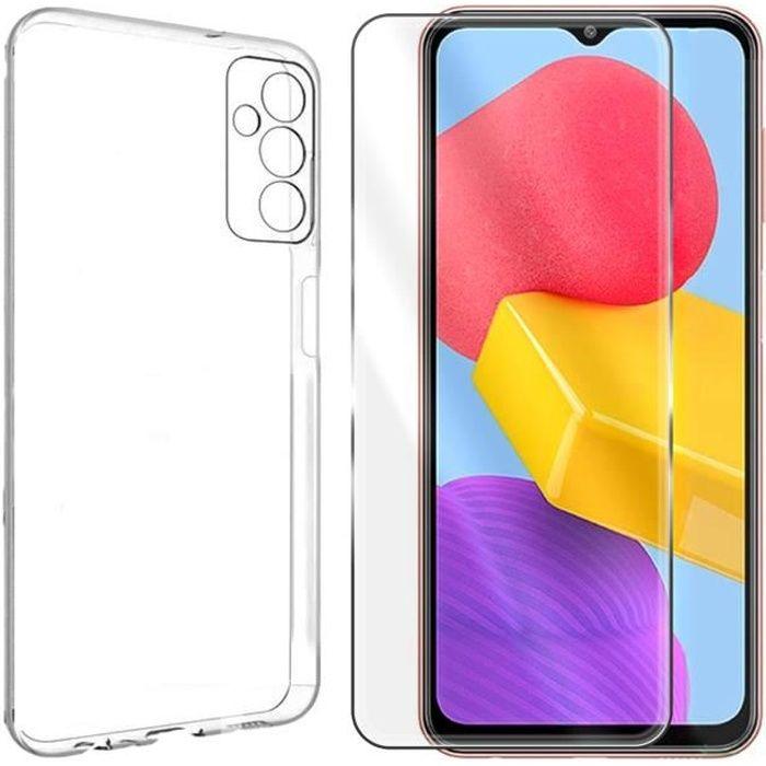 Protective Case - Yuan Yuan - Samsung Galaxy M13 4G - Transparent Silicone - Tempered Glass - Ultra-thin