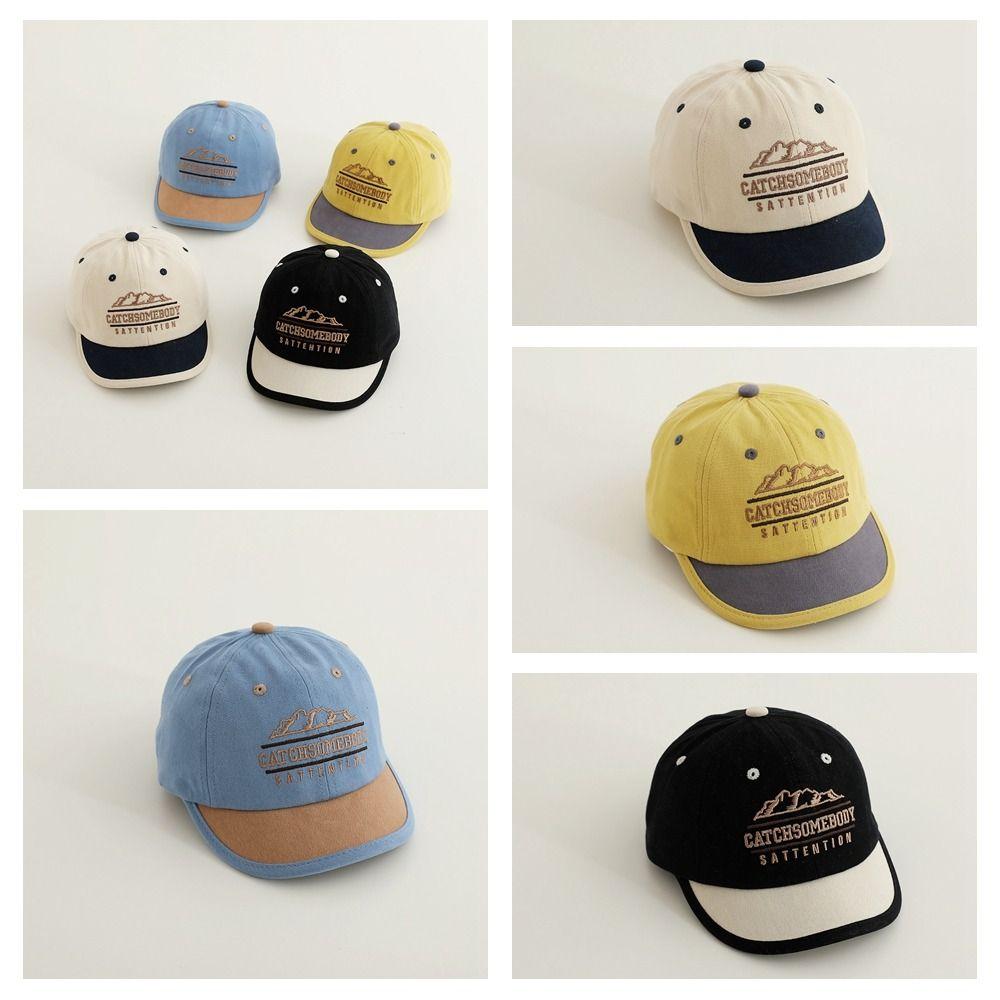 Embroidery Letter Baseball Cap Casual Peaked Cap Autumn Sunscreen Hat Streetwear
