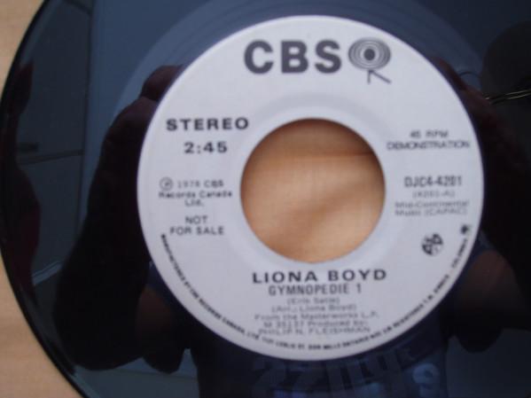 7-дюймовая пластинка LIONA BOYD Gymnopedie 1 DJC44201 CBS 1978 Канада Классика Б/у