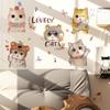 Cute Cartoon Kitty Wall Stickers for Home Kids Children's Room DIY Wall Decals Mural Art for Bathroom Toilet Home Decoration