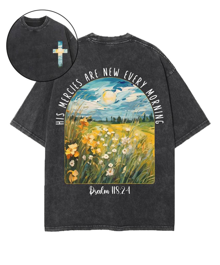 2026 Hot Sale Aesthetics Art Printed T-shirt Men Women Clothing Summer High Quality Cotton Tshirt Gothic Y2k Washed Oversized Tees Casual Tops