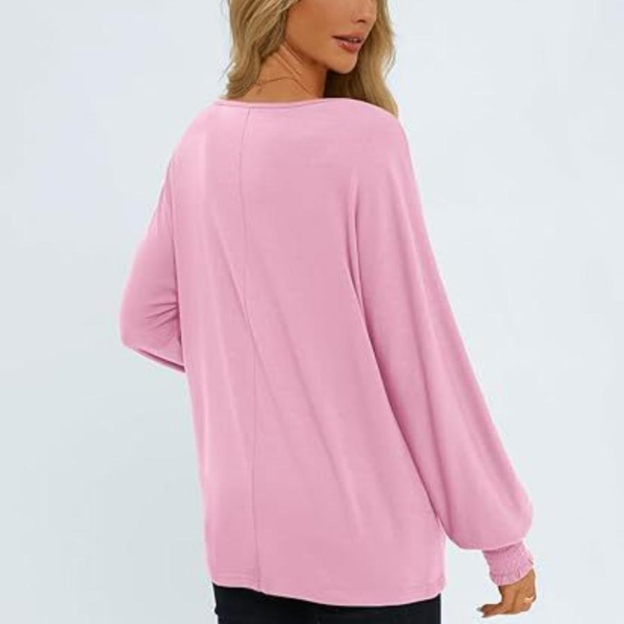Осенний женский фонарь рукава стрейч повседневный пуловер больших размеров с длинными рукавами круглый вырез футболка однотонная плиссированная толстовка с капюшоном