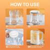 2026+ Freezer Beer Glass,Freeze Mugs with Handle,Double Walled Cups,Keep Drinks Cold,Freezing Beer Mug Gifts for Mens