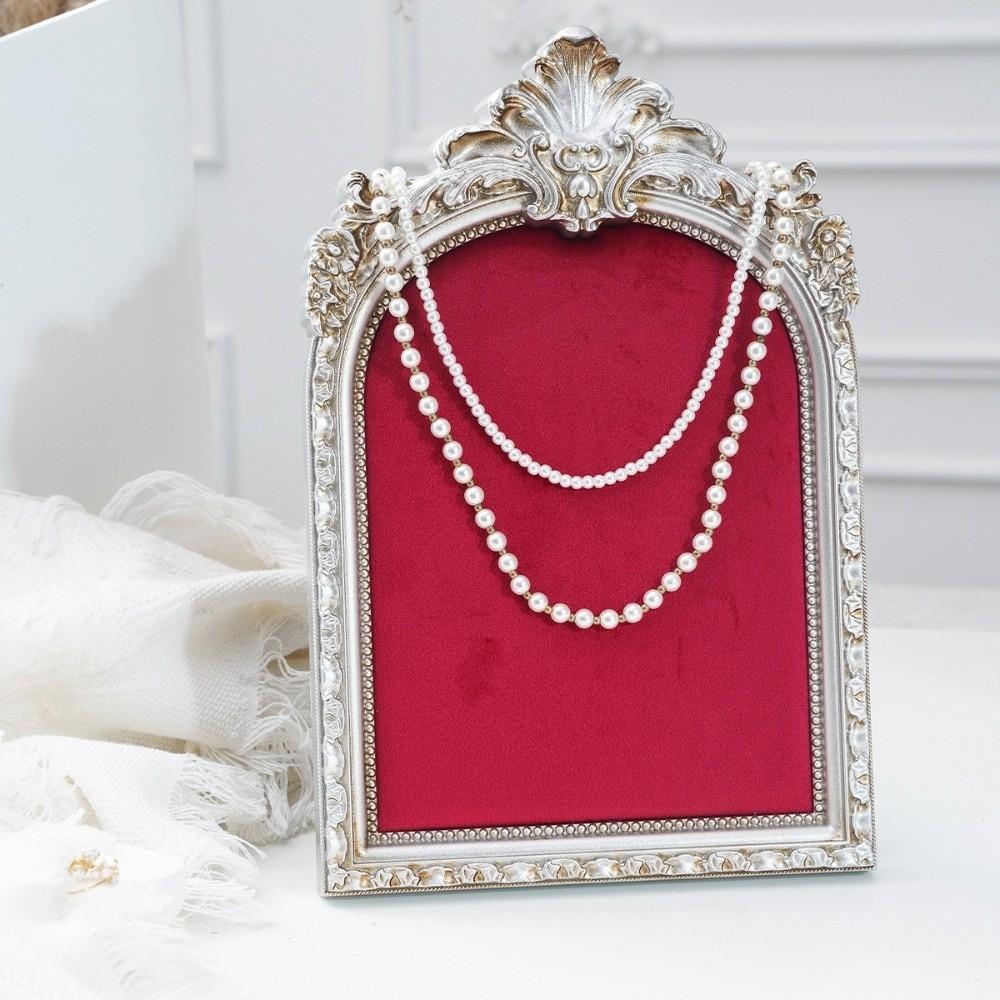 Velvet Lining Jewelry Display Stand Resin Necklace Display Holder Jewelry Storage Rack Jewelry