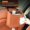 Автомобильный многофункциональный кожаный ящик для хранения салфеток под сиденьем, авто на заднем сиденье, бумажный мешок, место для чашки для воды, креативные автомобильные принадлежности