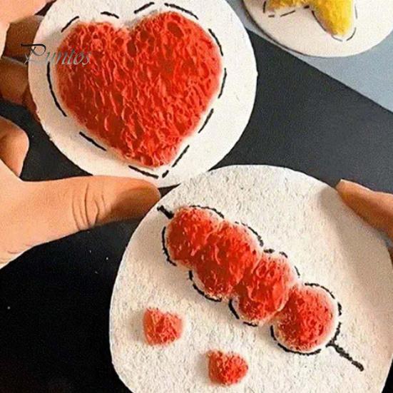 10 шт. Деревянная лопатка из хлопка 3D Art Foam Paper Crafts School Projects DIY Простая в использовании интерактивная пенная бумага