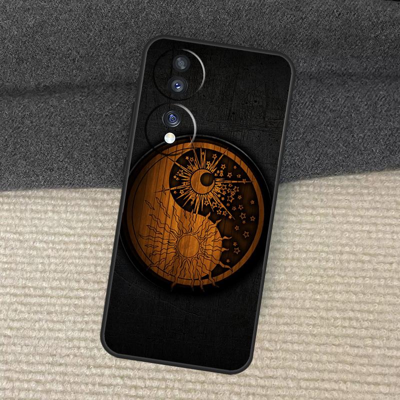 Sun and Moon Case For Honor Magic 7 Pro 5 6 Lite Honor 200 Pro X9b X9a X8b X8a X8 X9 X9c 50 70 90 Cover