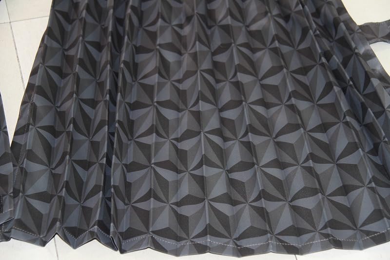 Pleated truck side curtains with a geometric and can also be used as curtains behind a 100cm wide x 80cm Set of Includes 16 pattern. Light-blocking