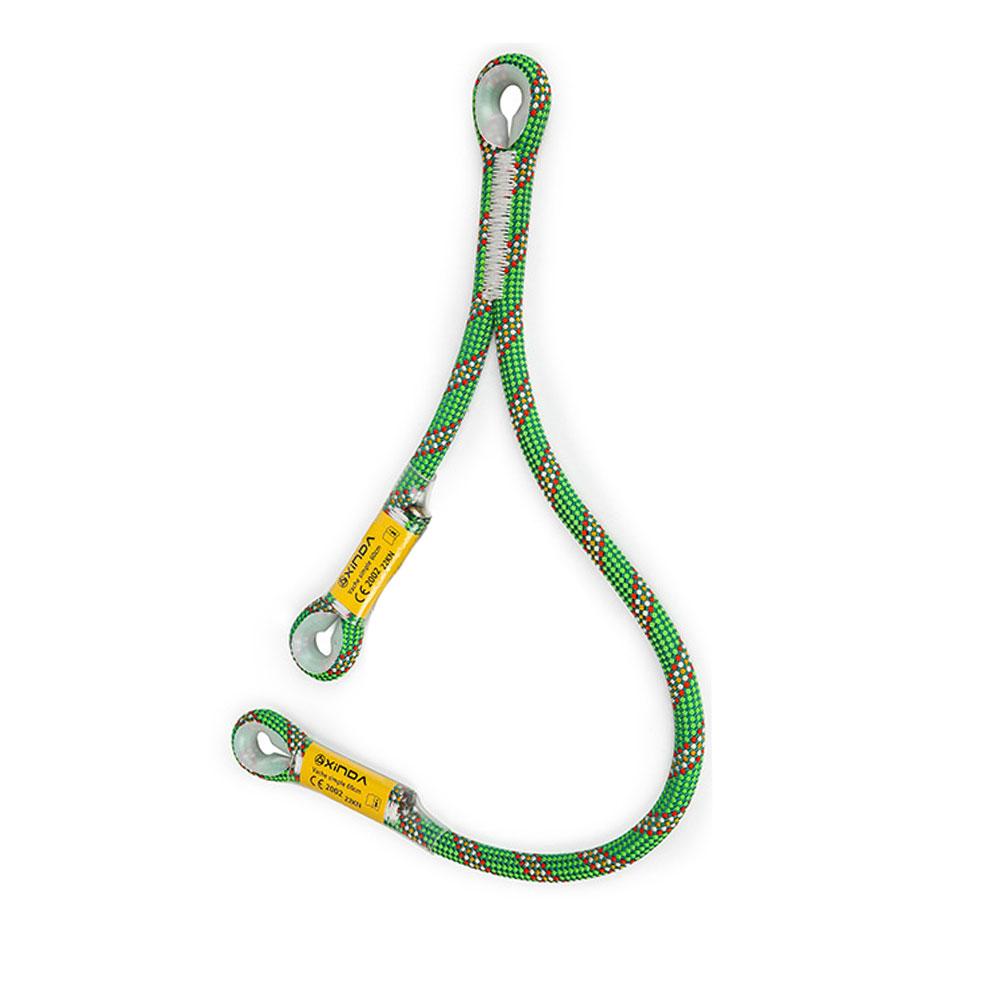 Плетеный шнур Прусик 22 кн, пришитая петля от глаза к глазу, YV-образная форма, спасательная защита от падения, защитный ремешок, точка защиты