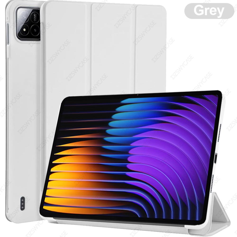 Case for Xiaomi Pad 7/7 Pro(11.2-Inch, 2024), for Xiaomi Pad 8/8 Pro(11.2-Inch, 2025)Back Tri-Fold Stand Protective Tablet Cover