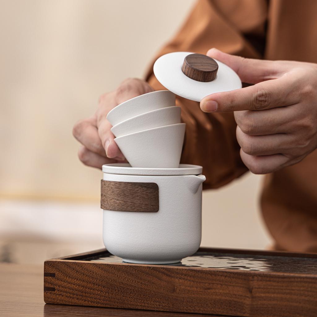 Outdoor portable travel tea set Kuaike cup business merchandise souvenir