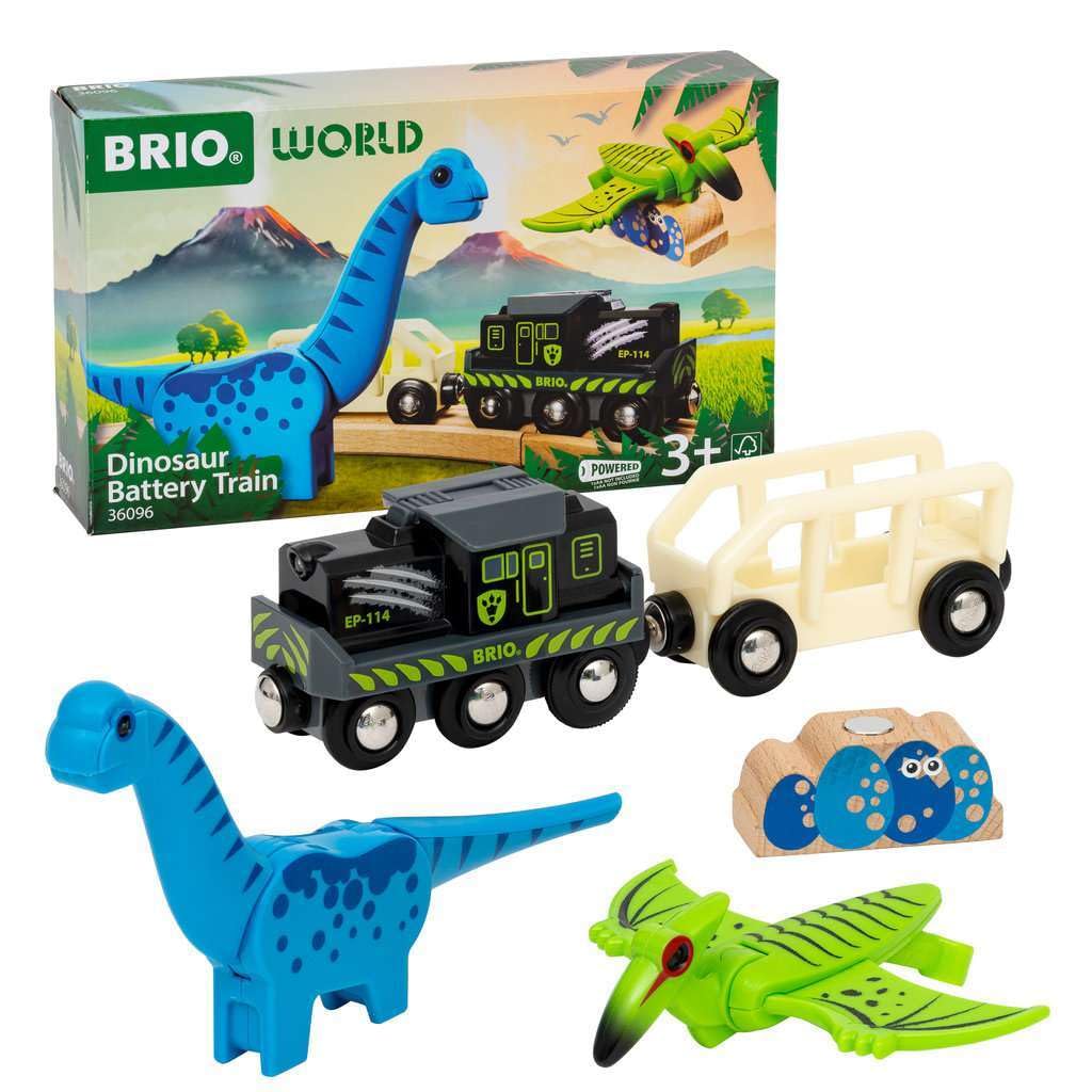 Brio Поезд Динозавров 36096 Возраст 3+ Игрушка Деревянная Железная Дорога Динозавр (Поезд Поезд)