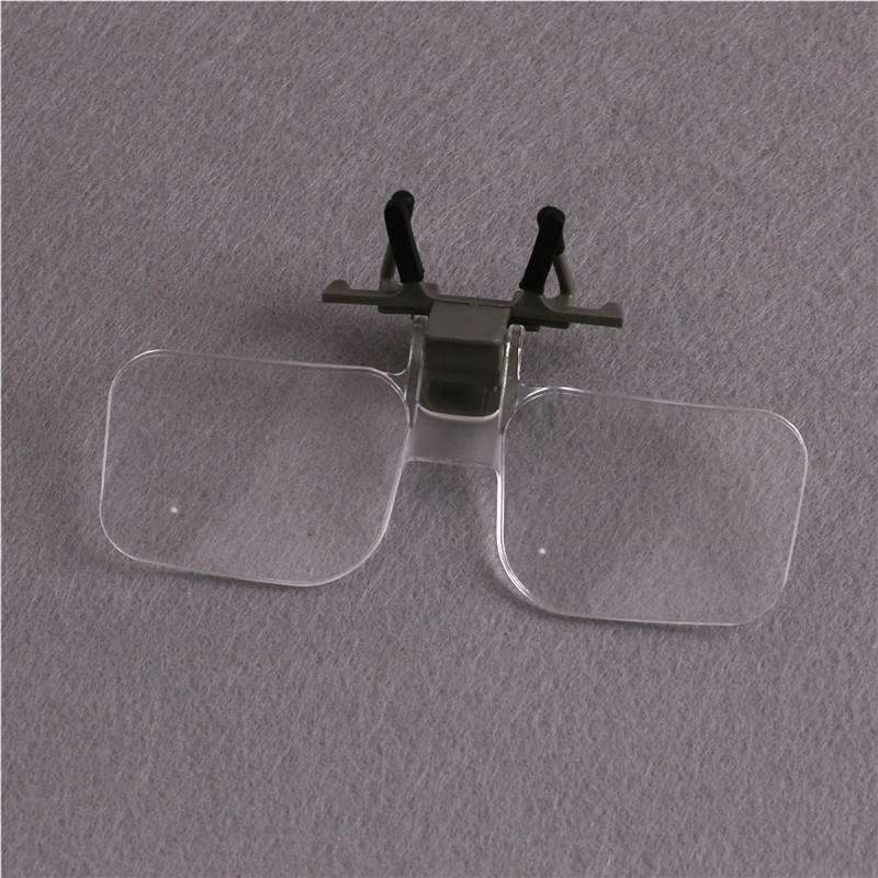 Лупа складная с зажимом для рук, прозрачные высокотехнологичные линзы для очков, ювелирные изделия, инструмент для ремонта часов