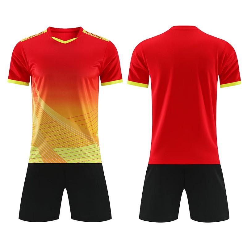 Mens Soccer Jersey Set Short Sleeve Team Training Uniform Breathable Football Shirt Kids