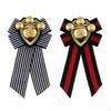 2шт предварительно завязанный бантом тканевый галстук-бабочка в британском стиле, полосатая тканевая булавка