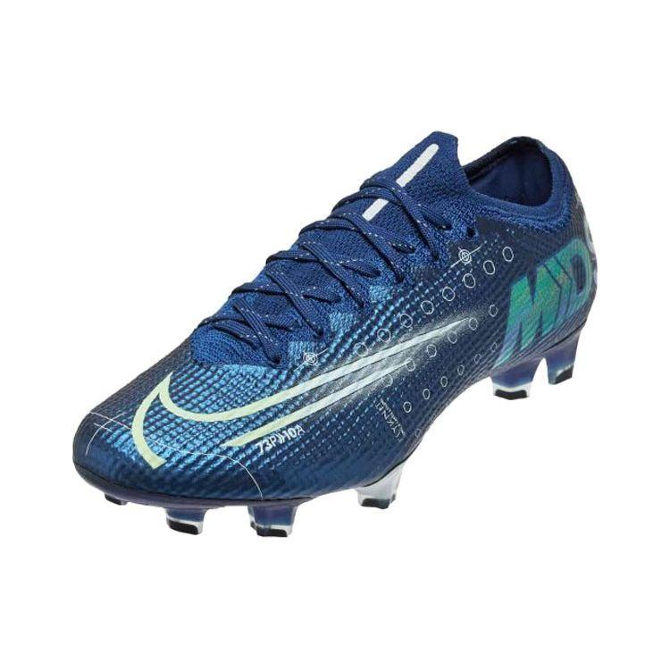 Nike Mercurial Vapor 13 Elite MDS FG Blue Void Barely Volt мужские кроссовки белые CJ1295-401