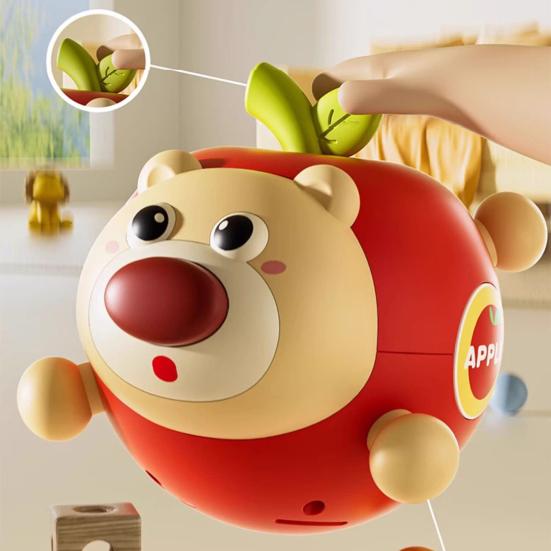 Yousheng Baby Tumbler Toy with Bell Animal Shaped Roly-Poly Teether Early Learning Sensory Toy for 6+ Months Infants