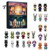 Animal Hospital Miniature Set Halloween Advent Calendar 2026, 24 Day Surprise Countdown with Creative Tabletop Display Acrylic Ornaments, Horror