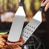 Kitchen Stainless Steel Scraper Cooking Spatula Barbecue Spatula Plate Barbecue Spatula Hamburger Spatula Cooking Utensils