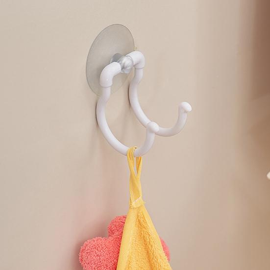 Крючок на присоске, вешалка для полотенец с 2 крючками, настенный крючок без сверления, крючок для ванной комнаты, кухни