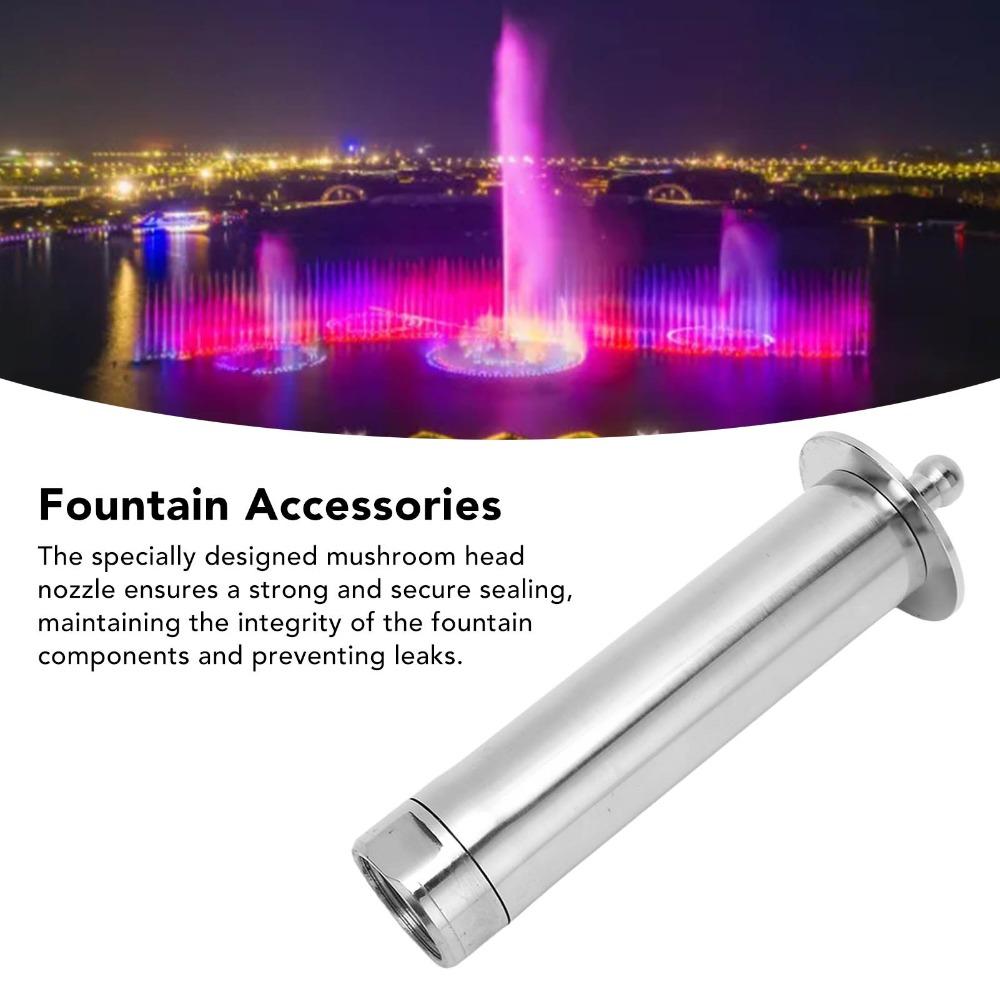 Stainless Steel Fountain Nozzle Silver G3/4 Female Thread Fountain Nozzle Head Easy To Install Pond Sprinkler Yard Irrigation