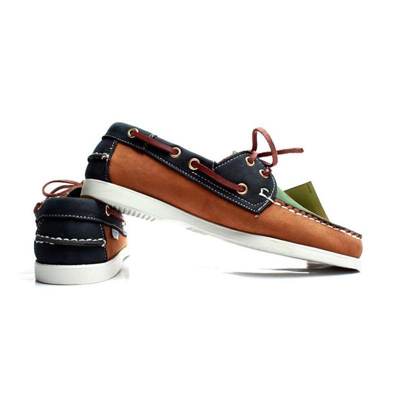 Весенняя однотонная мужская обувь Boat Shoes, модные мокасины из натуральной кожи, повседневная обувь на шнуровке, мужская удобная обувь Lazy Shoes 2022A016