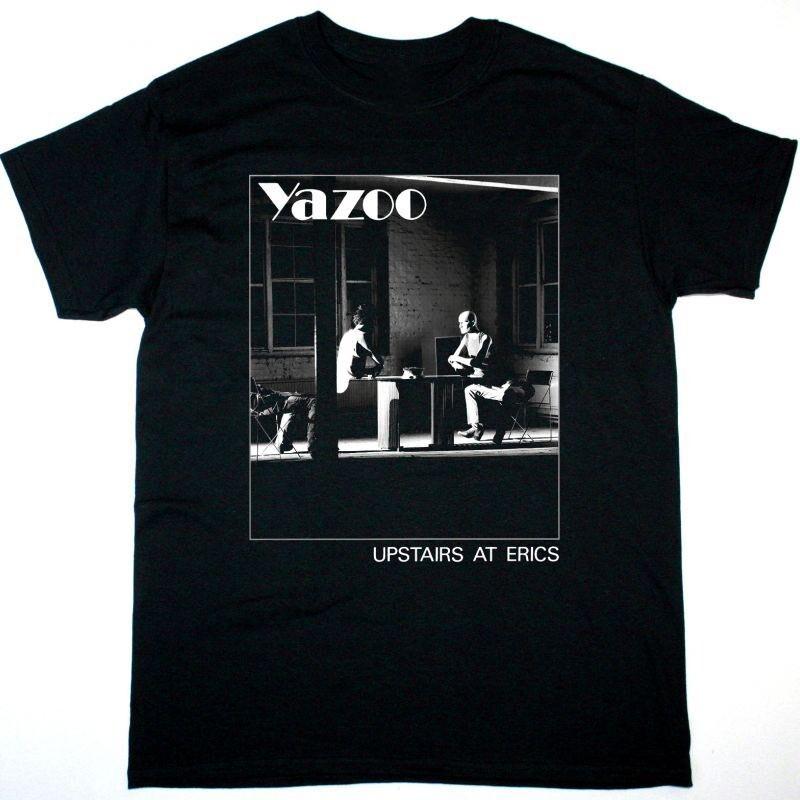 YAZOO НА ВЕРХНЕМ ЭТАЖЕ ERICS Плотная Хлопковая Черная Футболка Все Размеры TR456 Унисекс