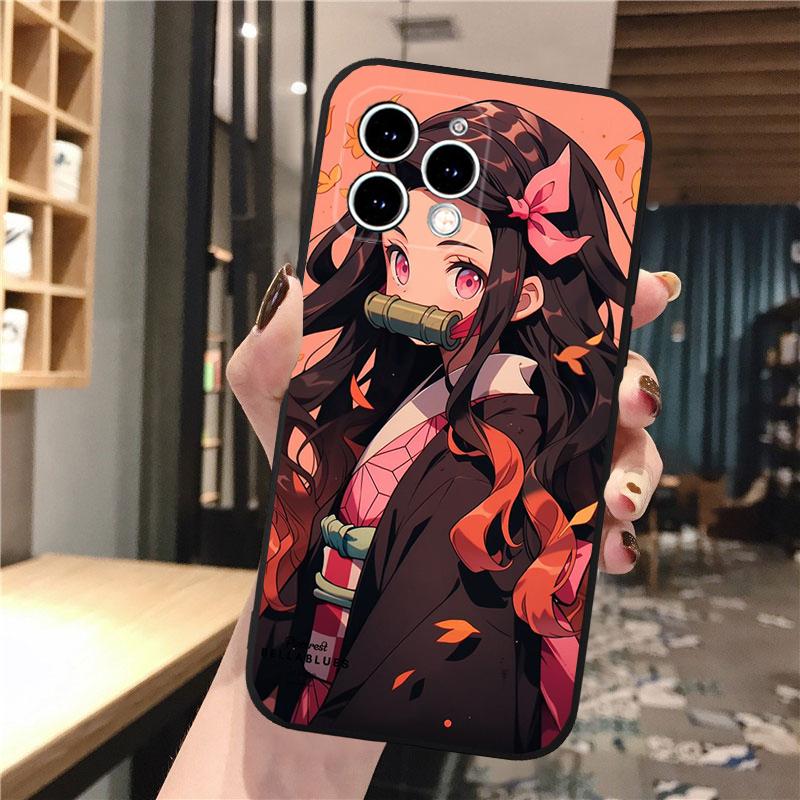Чехол для телефона Nezuko Kamado Demon Slayer Для iphone 17 Pro Max Air 16 15 14 13 Pro Max 15 16 Pro 15Plus Корпус