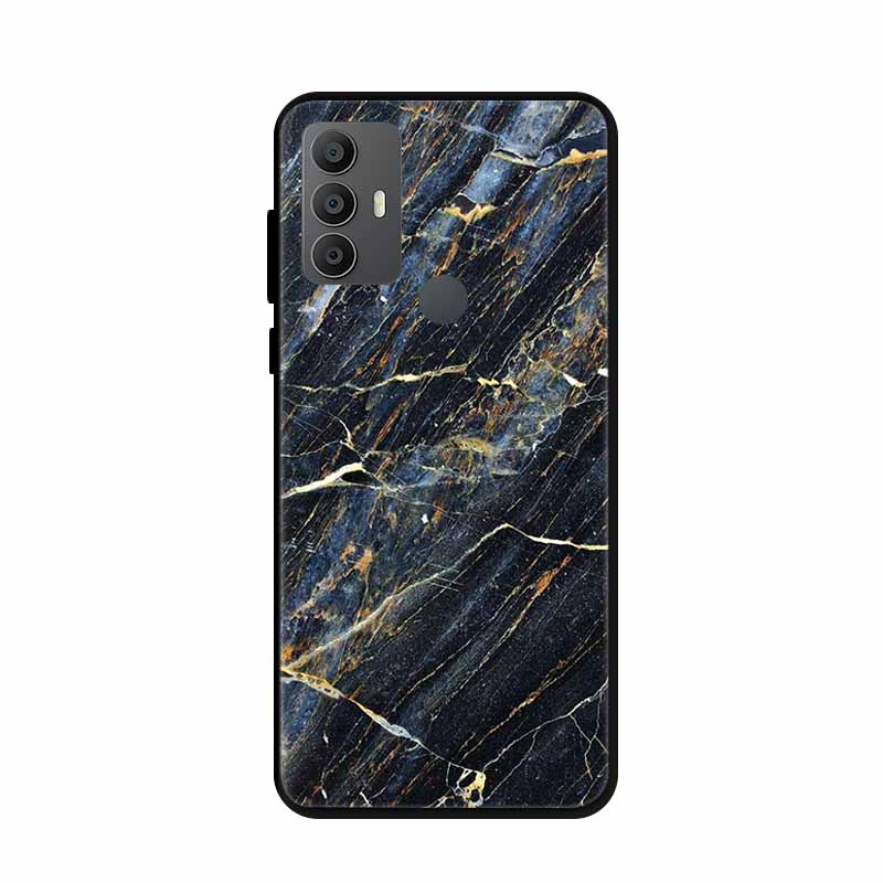 For Alcatel 1V 2021 Case 6002A 6002D 6.52" Marble Silicone TPU Soft Shockproof Phone Case for Alcatel 1V (2021) Covers Coque 1 V