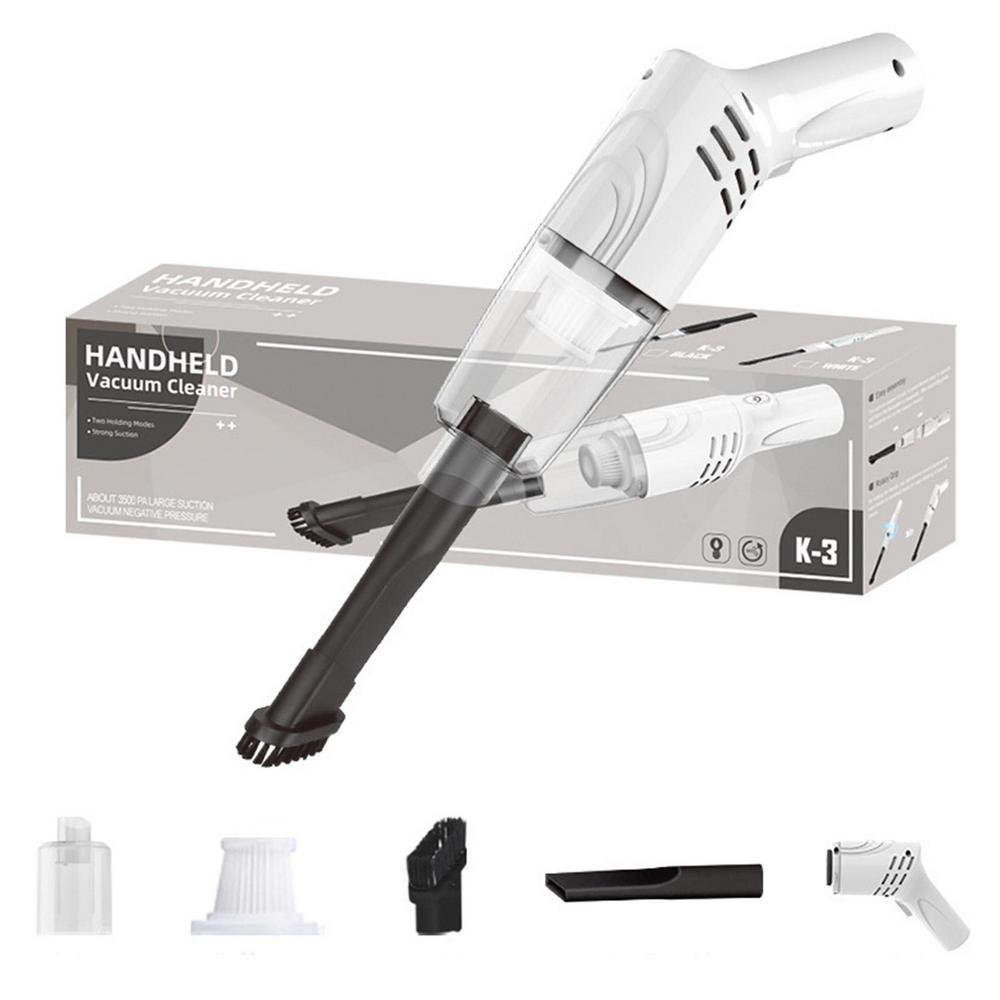 Автомобильный беспроводной пылесос с вращающейся ручкой на 45 градусов, беспроводной легкий ручной пылесос для уборки ковров и волос на полу