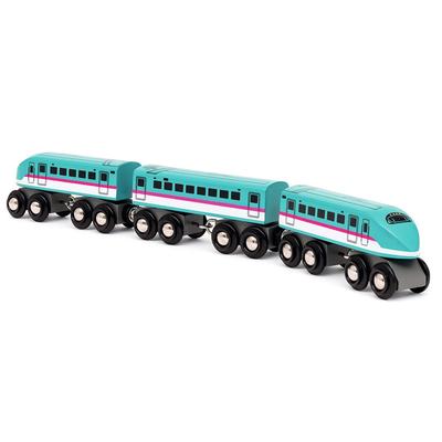 Brio Мировая серия железных дорог Синкансэн Серия E5 Хаябуса Электрический 36086 лет и (Деревянное транспортное средство, транспортное средство, локомотив) (3 вверх)