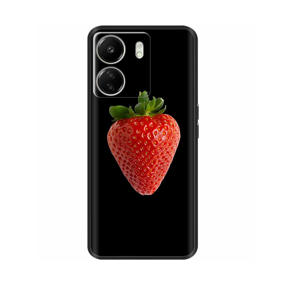 Чехол для Xiaomi Poco C65 Милый Роскошный Расписной Задний Чехол Мягкий Черный Силиконовый Чехол для Телефона Для Xiaomi Poco C65 PocoC65 Fundas Бампер