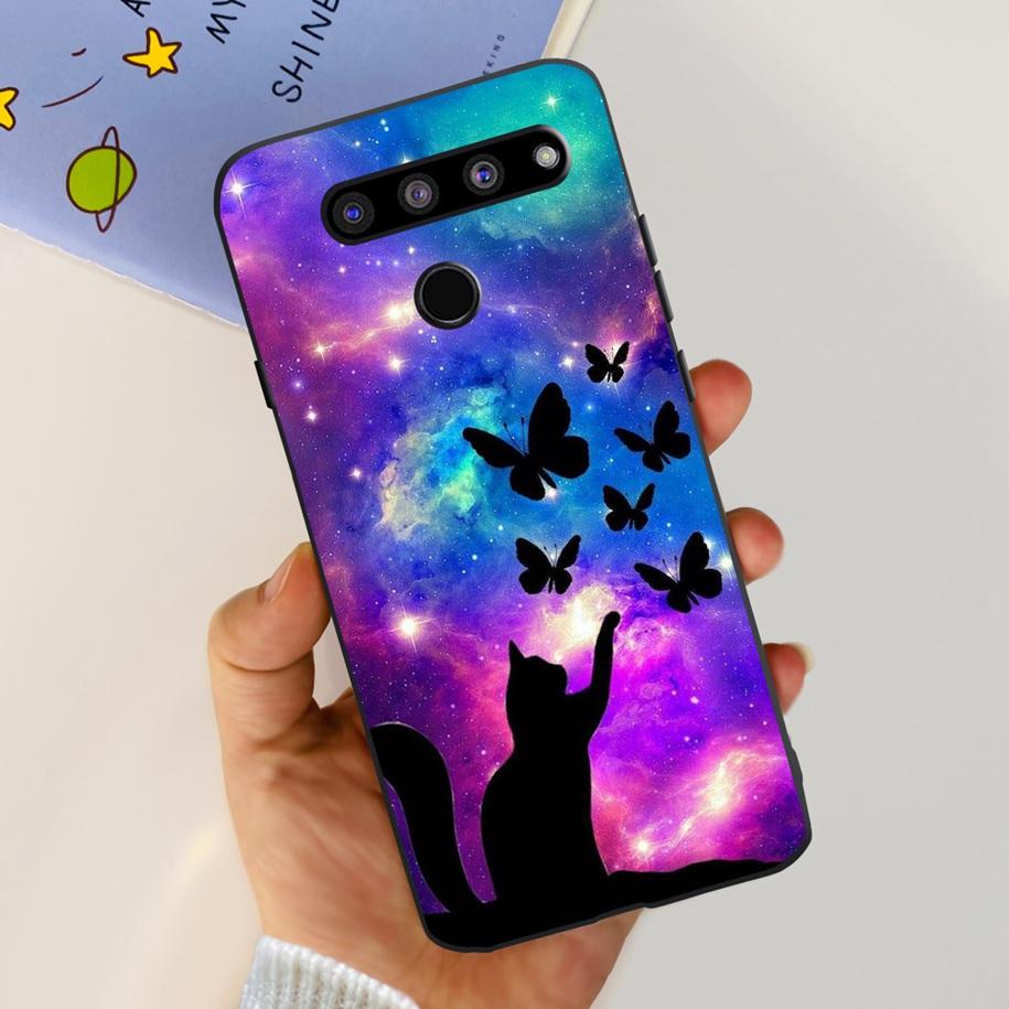 Чехол для LG V50 ThinQ 5G LM-V500EM, чехол для телефона, модный, с цветами и бабочками, из мягкого силикона, задняя крышка для LG V40 V50s Thinq 5G, бампер