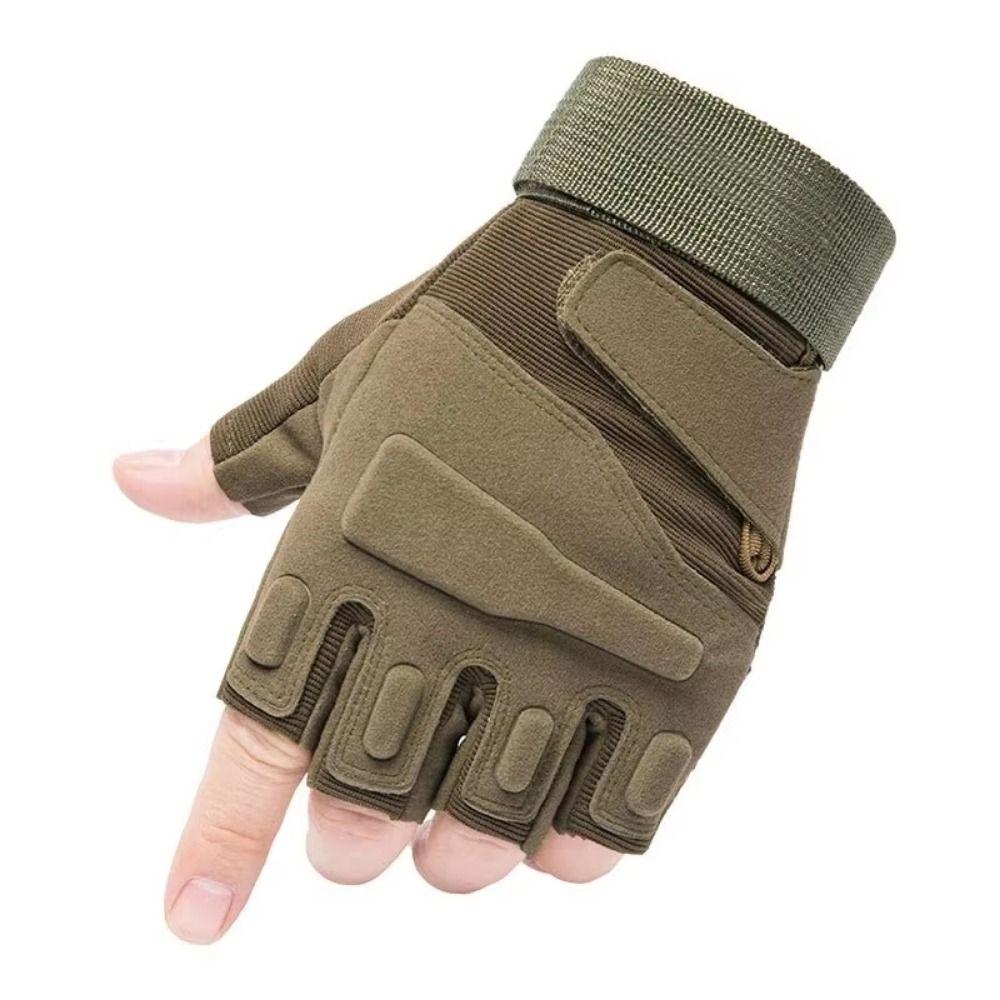 Vintage Racing Gloves Wear-Resistant Half Finger Gloves Retro Motorcycle Gloves Women Men