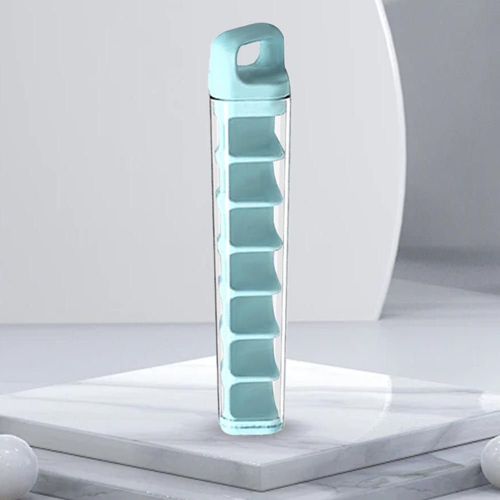 Мини-форма для кубиков льда в форме трубки. Легко выдвигается и выталкивается. Формы для изготовления кубиков льда. Идеально подходят для спортивных бутылок и бутылок с водой.